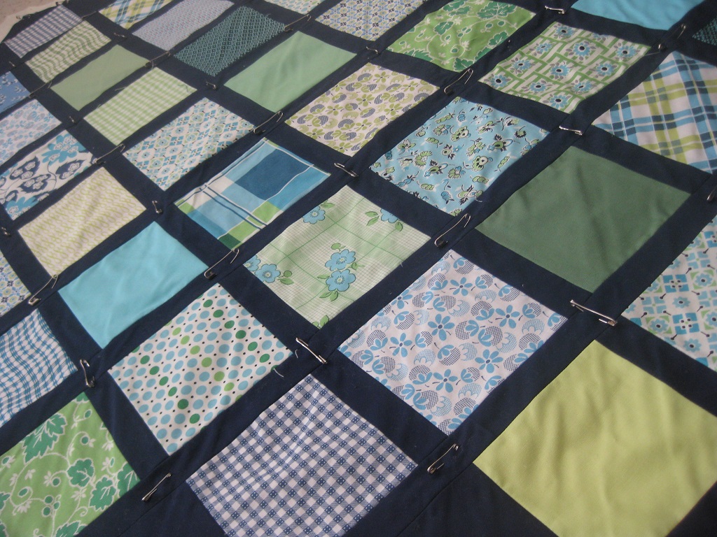 Baby Boy Lattice Quilt 2