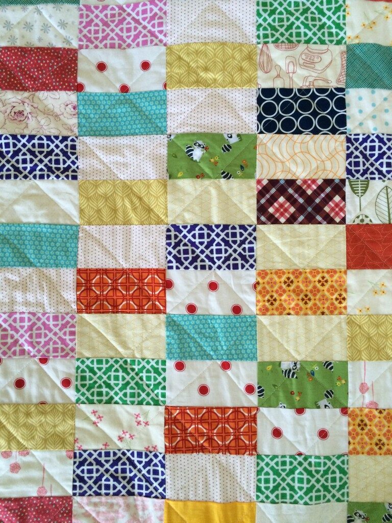 Half Square Rectangle Checker Board Quilt 3