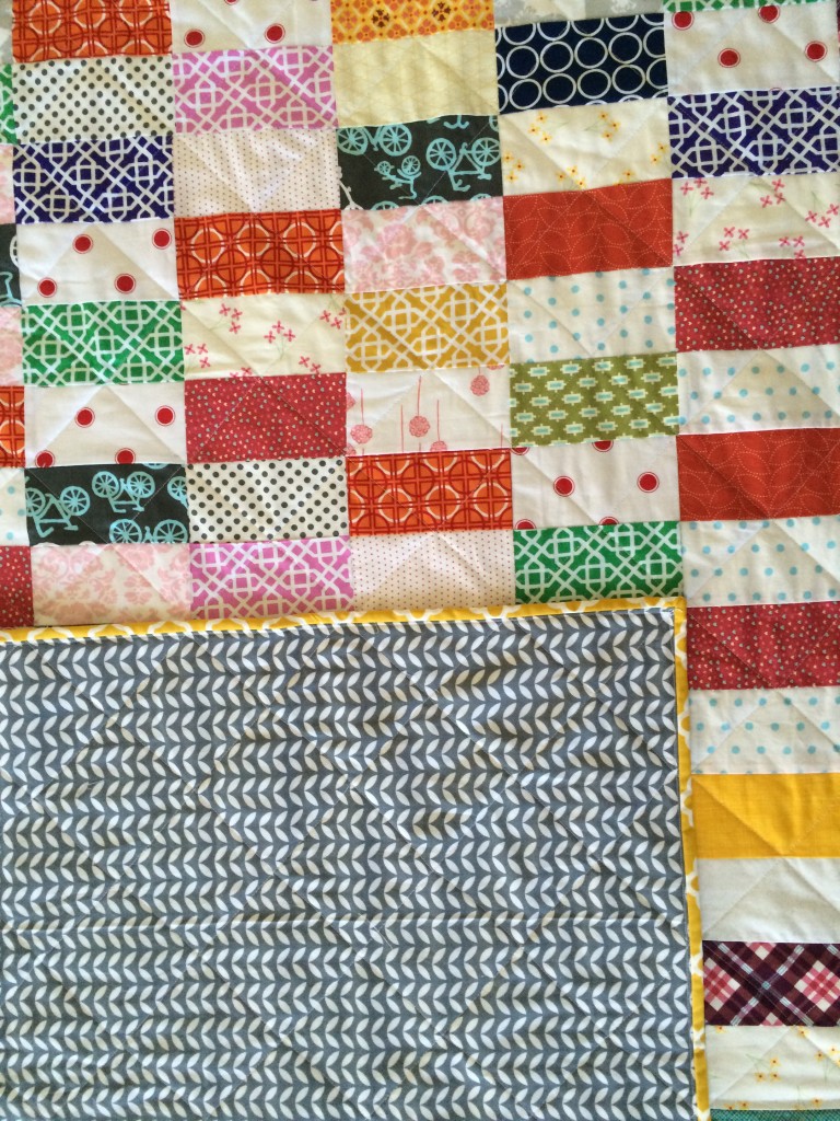 Half Square Rectangle Checker Board Quilt 4