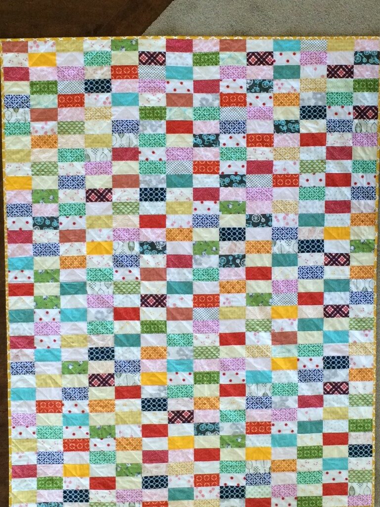 Half Square Rectangle Checker Board Quilt