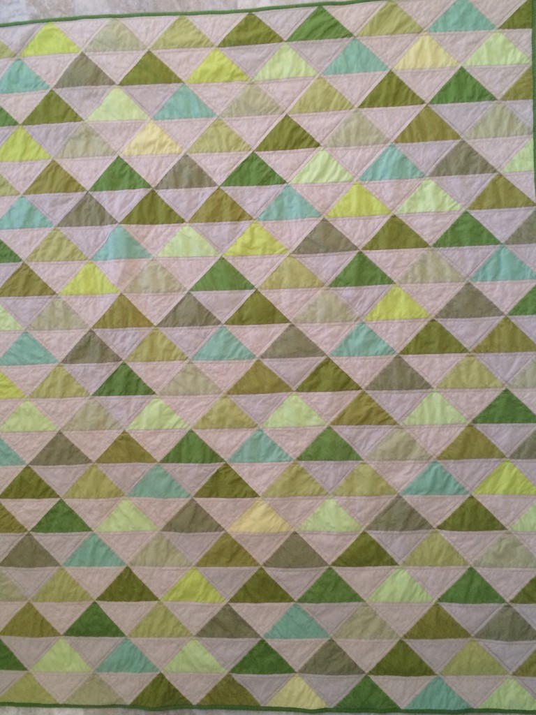 Half Square Triangle quilt