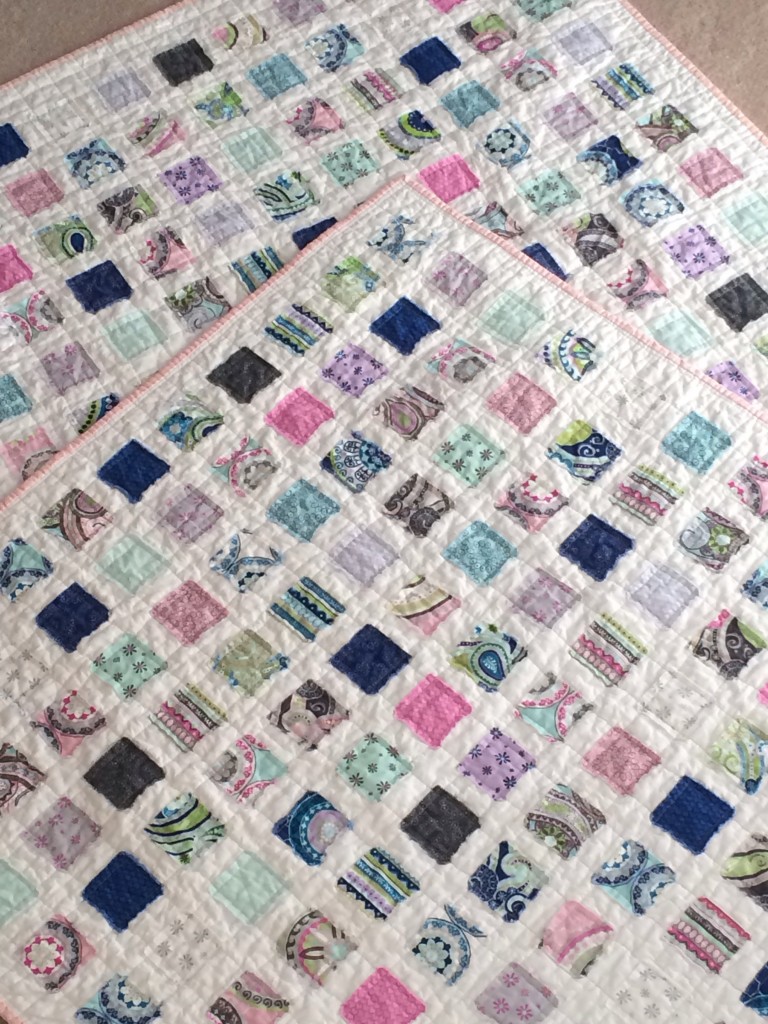 Raw-Edge 2.5 Inch Square Quilts 6