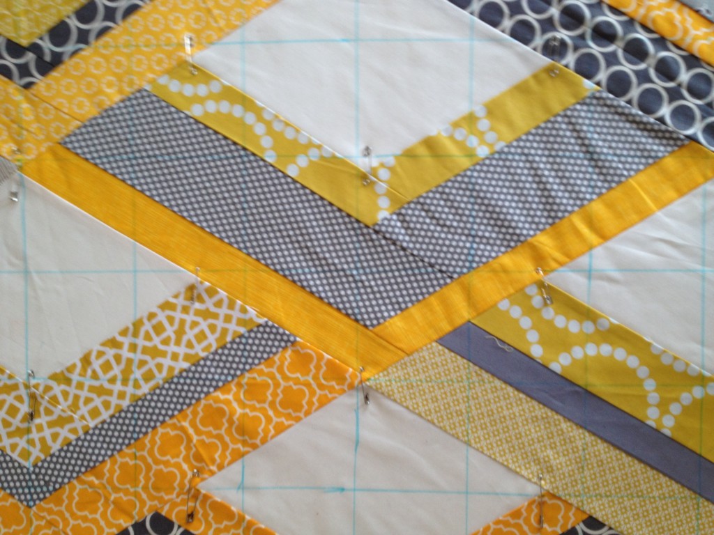 Yellow and Gray Fire Drill Quilt 2