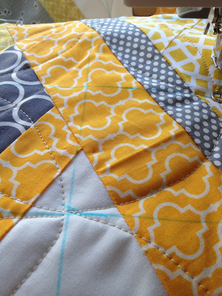 Yellow and Gray Fire Drill Quilt 3